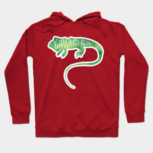 Iguana go now! Funny pun for iguana lovers and introverts Hoodie